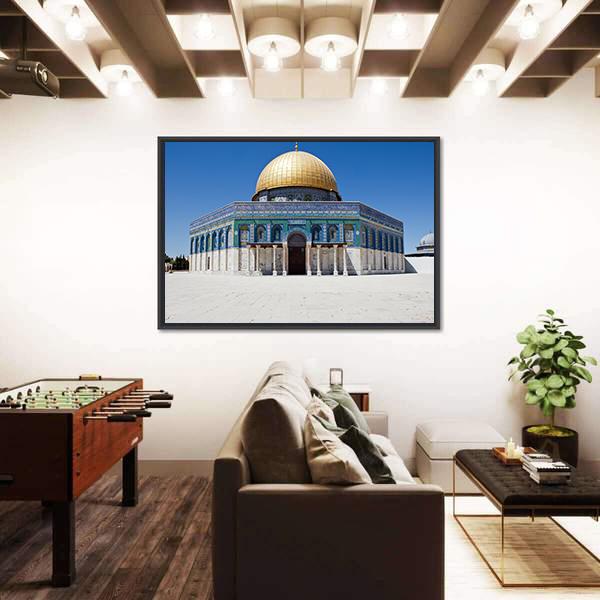 Dome Of The Rock Canvas Wall Art-5 Horizontal-Gallery Wrap-22" x 12"-Tiaracle