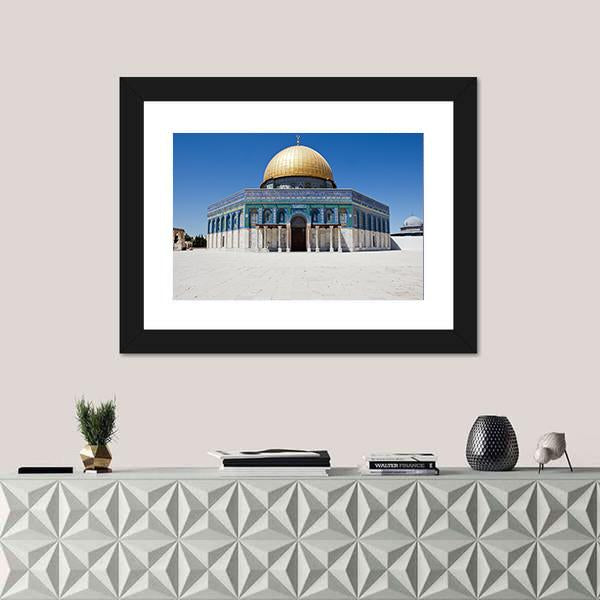 Dome Of The Rock Canvas Wall Art-3 Horizontal-Gallery Wrap-25" x 16"-Tiaracle