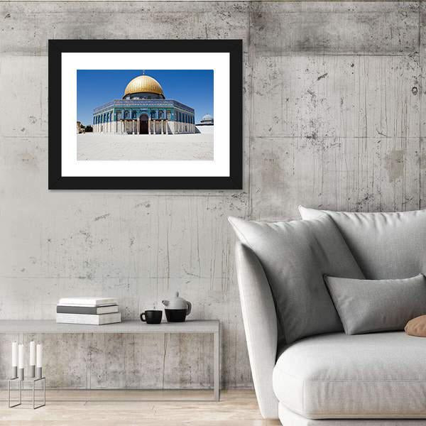 Dome Of The Rock Canvas Wall Art-3 Horizontal-Gallery Wrap-25" x 16"-Tiaracle