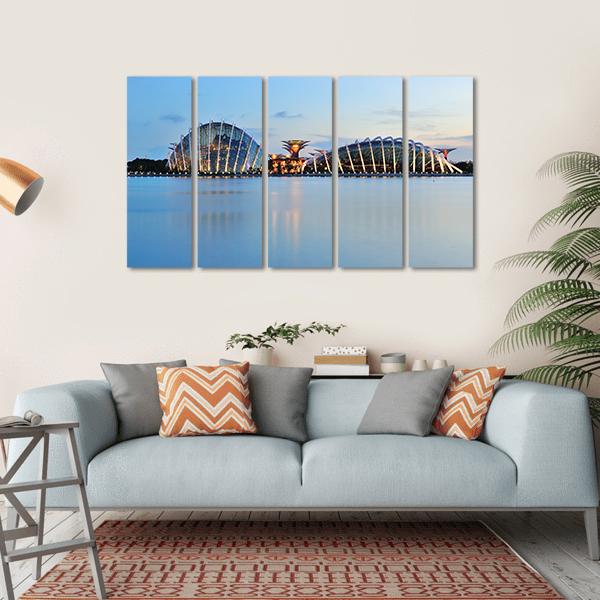 Domes & Super Trees Canvas Wall Art-5 Horizontal-Gallery Wrap-22" x 12"-Tiaracle
