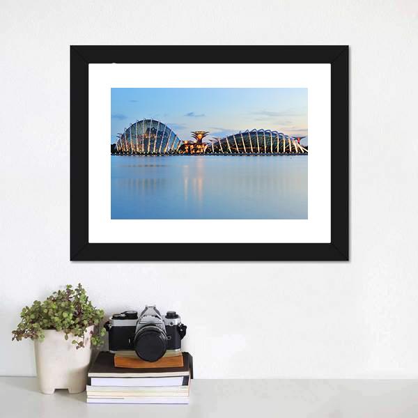 Domes &amp; Super Trees Canvas Wall Art-5 Horizontal-Gallery Wrap-22" x 12"-Tiaracle