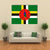 Dominica Flag Canvas Wall Art-5 Horizontal-Gallery Wrap-22" x 12"-Tiaracle