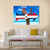 Dominican Republic Flag Canvas Wall Art-1 Piece-Gallery Wrap-36" x 24"-Tiaracle