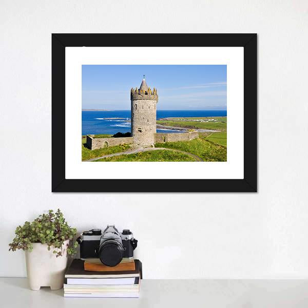 Doonagore Castle Canvas Wall Art-3 Horizontal-Gallery Wrap-25" x 16"-Tiaracle