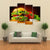 Double Cheeseburger Canvas Wall Art-4 Pop-Gallery Wrap-50" x 32"-Tiaracle
