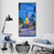 Charleston Downtown Vertical Canvas Wall Art-3 Vertical-Gallery Wrap-12" x 25"-Tiaracle