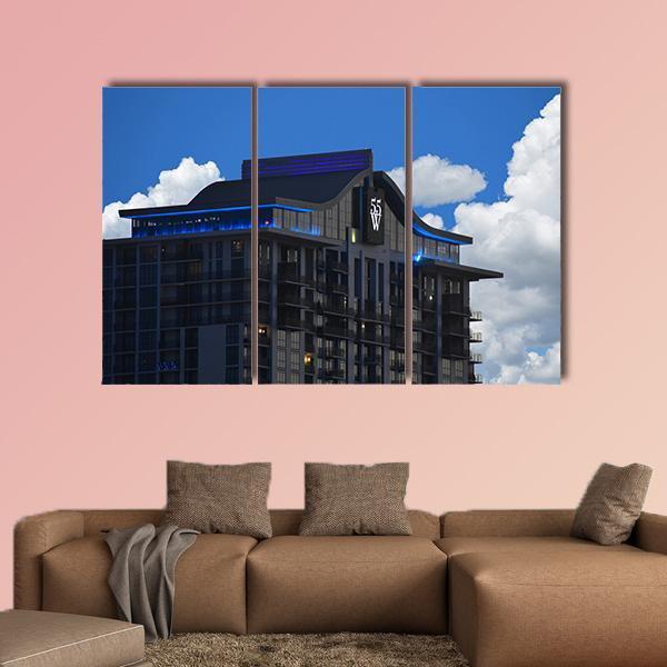 Downtown Building In Orlando Canvas Wall Art-3 Horizontal-Gallery Wrap-25" x 16"-Tiaracle
