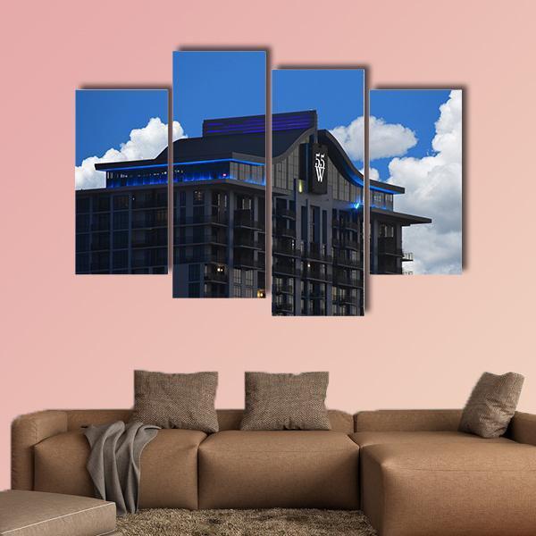 Downtown Building In Orlando Canvas Wall Art-4 Pop-Gallery Wrap-50" x 32"-Tiaracle