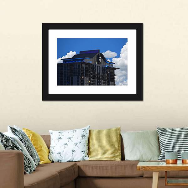 Downtown Building In Orlando Canvas Wall Art-1 Piece-Framed Print-20" x 16"-Tiaracle