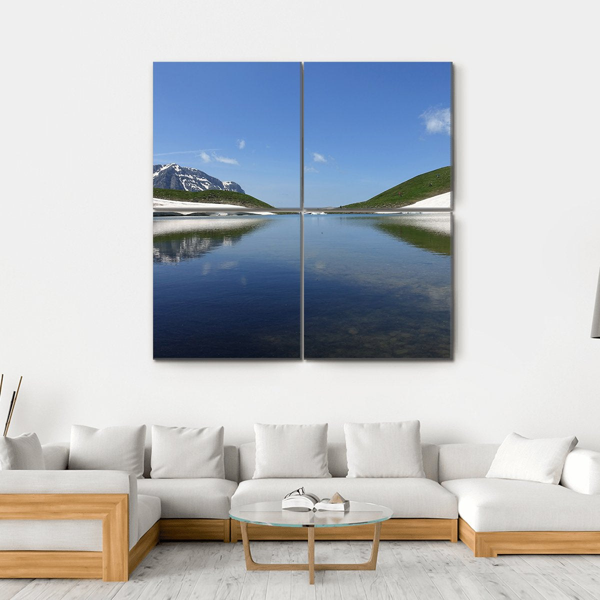 Dragon Lake Canvas Wall Art-4 Square-Gallery Wrap-17" x 17"-Tiaracle