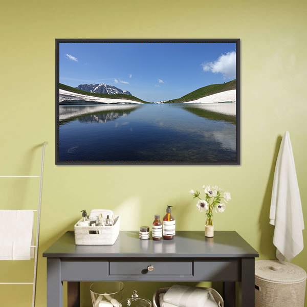 Dragon Lake Canvas Wall Art-5 Horizontal-Gallery Wrap-22" x 12"-Tiaracle