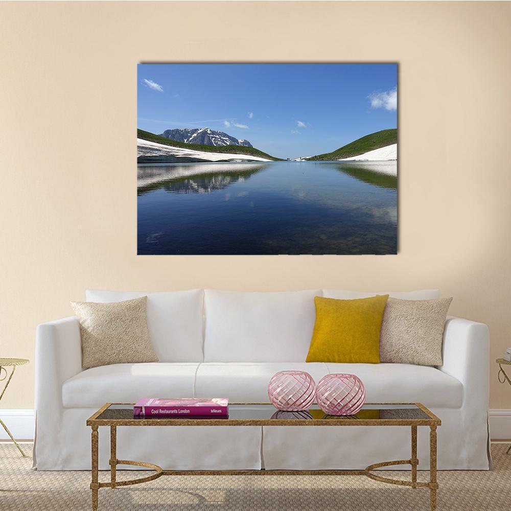 Dragon Lake Canvas Wall Art-1 Piece-Gallery Wrap-48" x 32"-Tiaracle