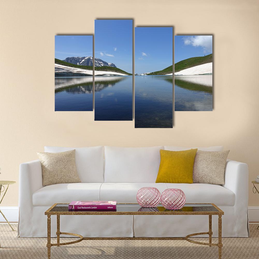 Dragon Lake Canvas Wall Art-4 Pop-Gallery Wrap-50" x 32"-Tiaracle