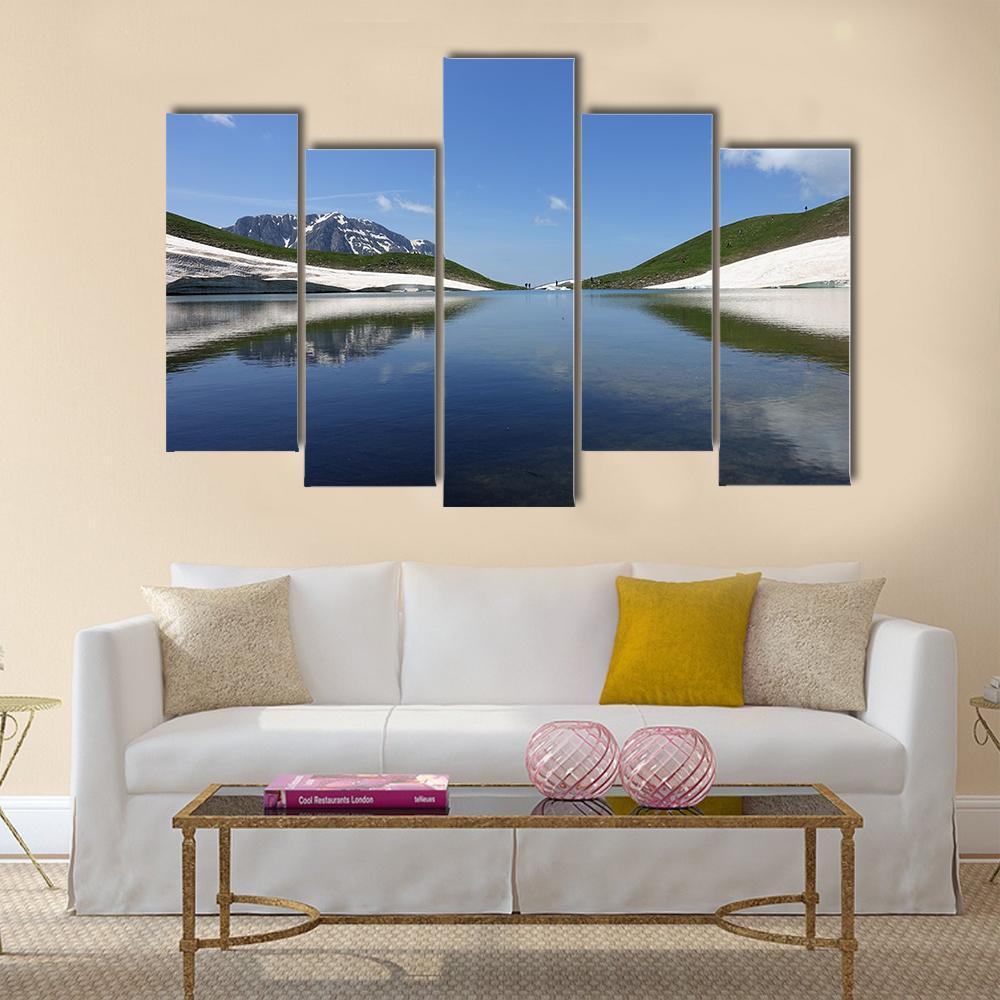 Dragon Lake Canvas Wall Art-5 Pop-Gallery Wrap-47" x 32"-Tiaracle