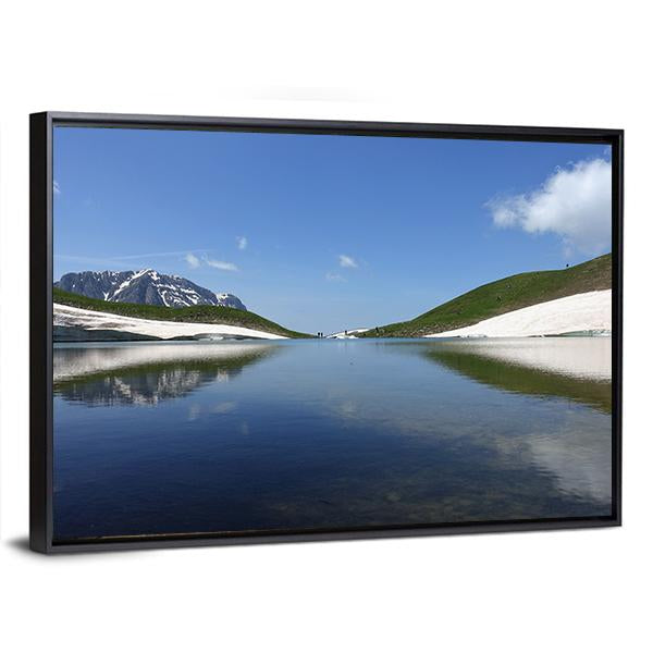 Dragon Lake Canvas Wall Art-3 Horizontal-Gallery Wrap-25" x 16"-Tiaracle