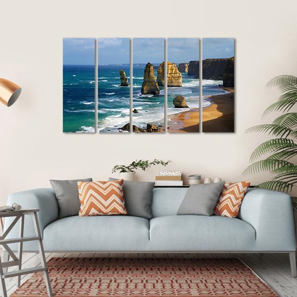 12 Apostles In Australia Canvas Wall Art-5 Horizontal-Gallery Wrap-22&quot; x 12&quot;-Tiaracle