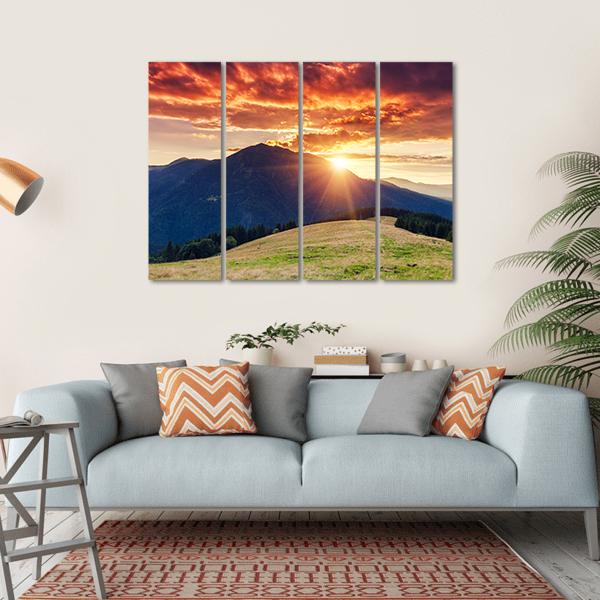 Dramatic Scenery Ukraine Canvas Wall Art-4 Horizontal-Gallery Wrap-34" x 24"-Tiaracle