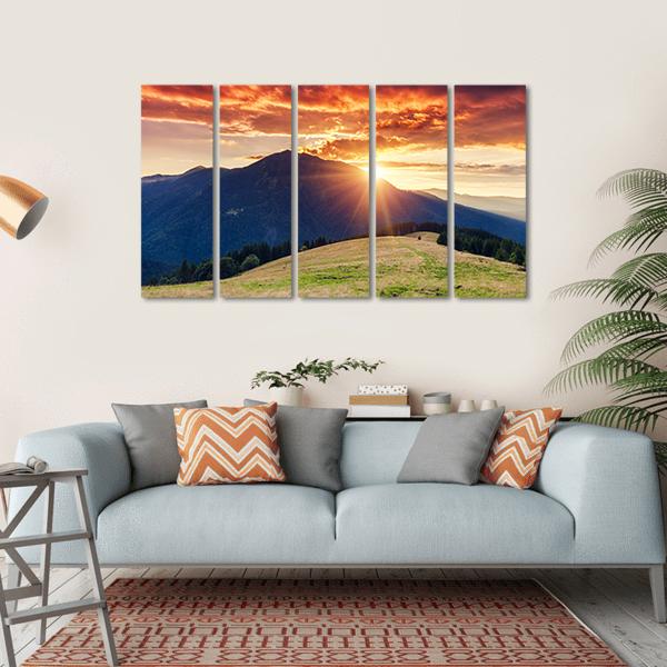 Dramatic Scenery Ukraine Canvas Wall Art-5 Horizontal-Gallery Wrap-22" x 12"-Tiaracle