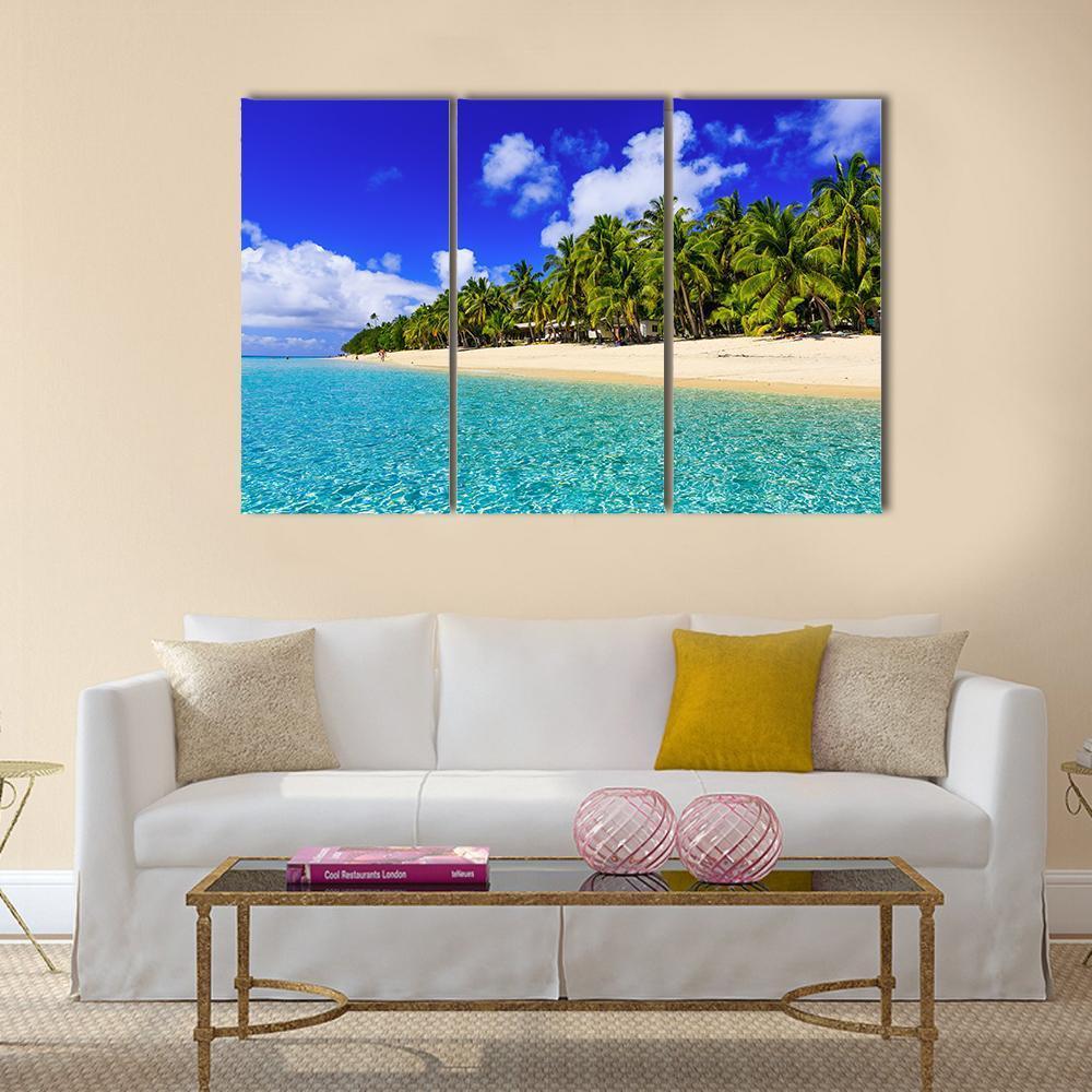 Dravuni Island Canvas Wall Art-3 Horizontal-Gallery Wrap-37" x 24"-Tiaracle