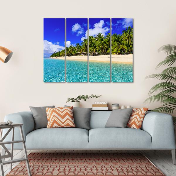 Dravuni Island Canvas Wall Art-4 Horizontal-Gallery Wrap-34" x 24"-Tiaracle