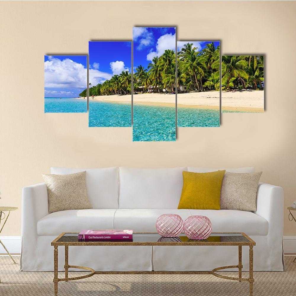 Dravuni Island Canvas Wall Art-5 Star-Gallery Wrap-62" x 32"-Tiaracle