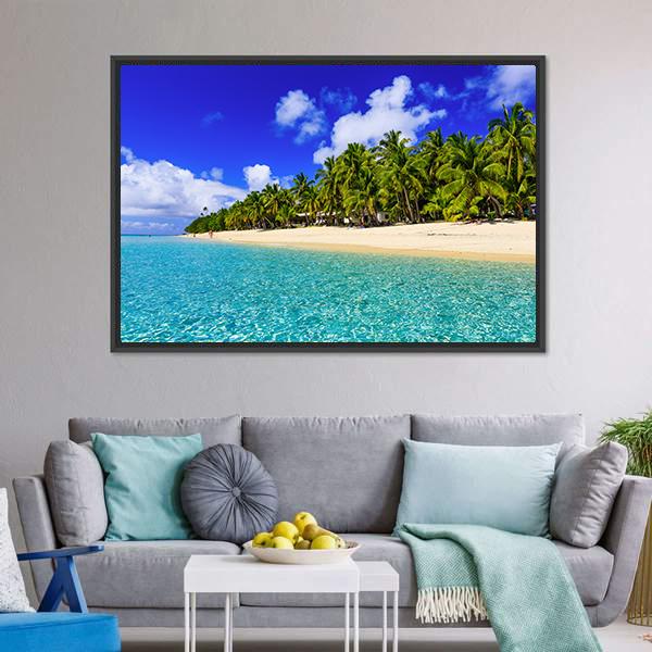Dravuni Island Canvas Wall Art-3 Horizontal-Gallery Wrap-25" x 16"-Tiaracle