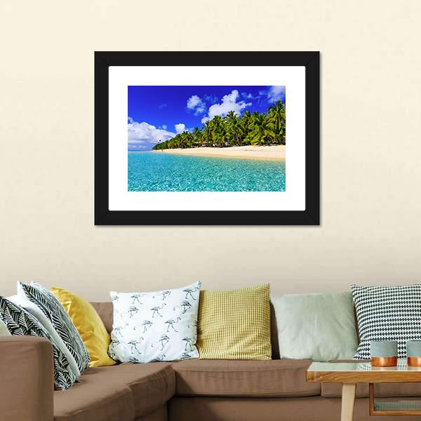 Dravuni Island Canvas Wall Art-1 Piece-Framed Print-20" x 16"-Tiaracle