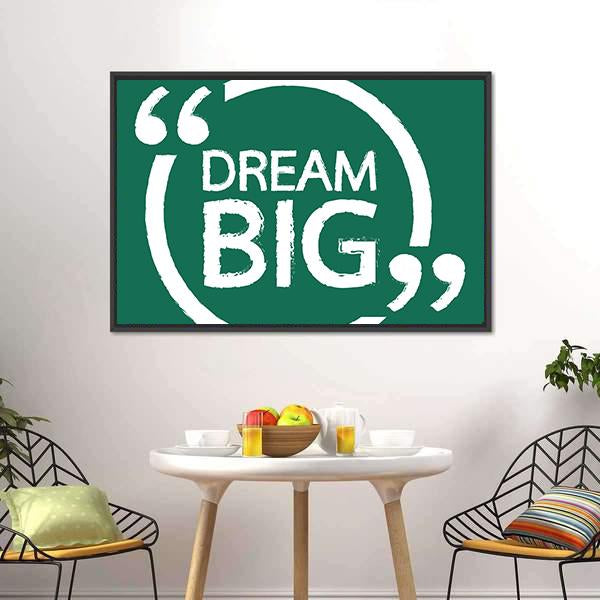 Dream Big Canvas Wall Art-1 Piece-Floating Frame-24" x 16"-Tiaracle