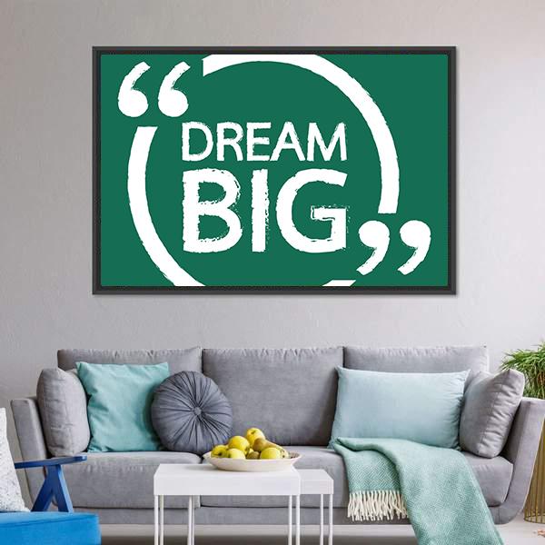 Dream Big Vertical Canvas Wall Art-3 Vertical-Gallery Wrap-12" x 25"-Tiaracle