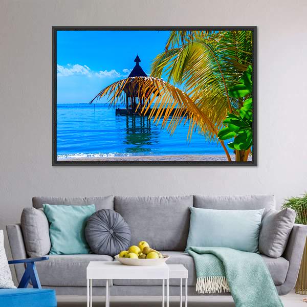 Dreamscape Escape Maldives Canvas Wall Art-3 Horizontal-Gallery Wrap-25" x 16"-Tiaracle