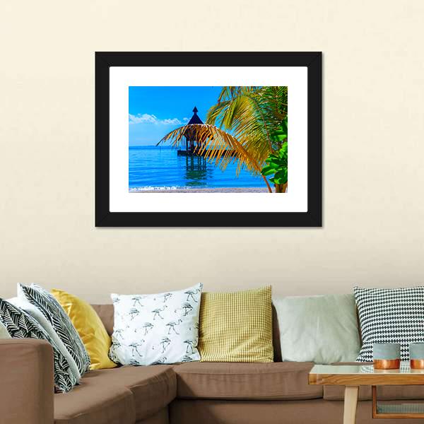 Dreamscape Escape Maldives Canvas Wall Art-1 Piece-Framed Print-20" x 16"-Tiaracle
