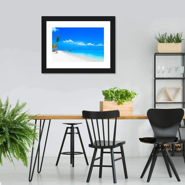 Dreamscape On Maldives Canvas Wall Art-3 Horizontal-Gallery Wrap-25" x 16"-Tiaracle