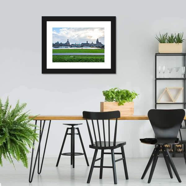 Dresden Cityscape Panoramic Canvas Wall Art-1 Piece-36" x 12"-Tiaracle