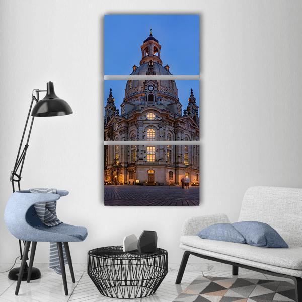 Frauenkirche Dresden Vertical Canvas Wall Art-3 Vertical-Gallery Wrap-12" x 25"-Tiaracle