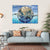 Dried Up Planet Immersed In Waters Canvas Wall Art-4 Horizontal-Gallery Wrap-34" x 24"-Tiaracle