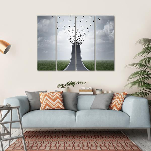 Driving Freedom Concept Canvas Wall Art-4 Horizontal-Gallery Wrap-34" x 24"-Tiaracle