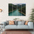 Drone View Of Lake Canvas Wall Art-4 Horizontal-Gallery Wrap-34" x 24"-Tiaracle