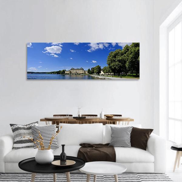 Drottningholm Palace Sweden Panoramic Canvas Wall Art-1 Piece-36" x 12"-Tiaracle