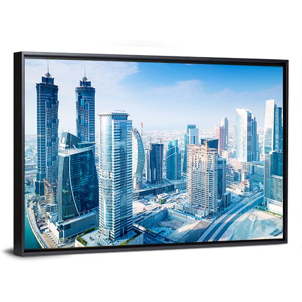 Dubai City Canvas Wall Art-3 Horizontal-Gallery Wrap-25" x 16"-Tiaracle