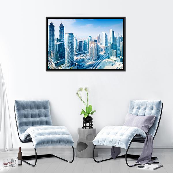 Dubai City Canvas Wall Art-3 Horizontal-Gallery Wrap-25" x 16"-Tiaracle
