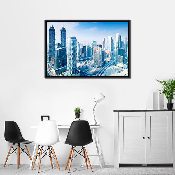 Dubai City Canvas Wall Art-3 Horizontal-Gallery Wrap-25" x 16"-Tiaracle