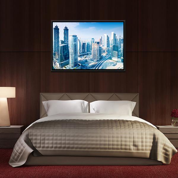 Dubai City Canvas Wall Art-3 Horizontal-Gallery Wrap-25" x 16"-Tiaracle