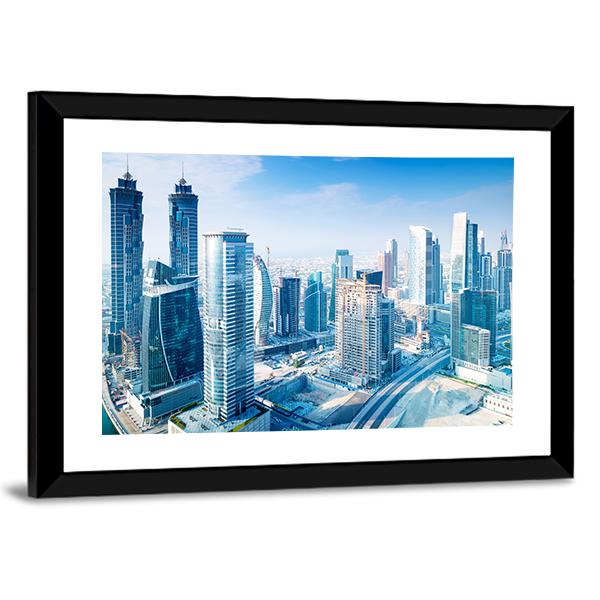 Dubai City Canvas Wall Art-3 Horizontal-Gallery Wrap-25" x 16"-Tiaracle