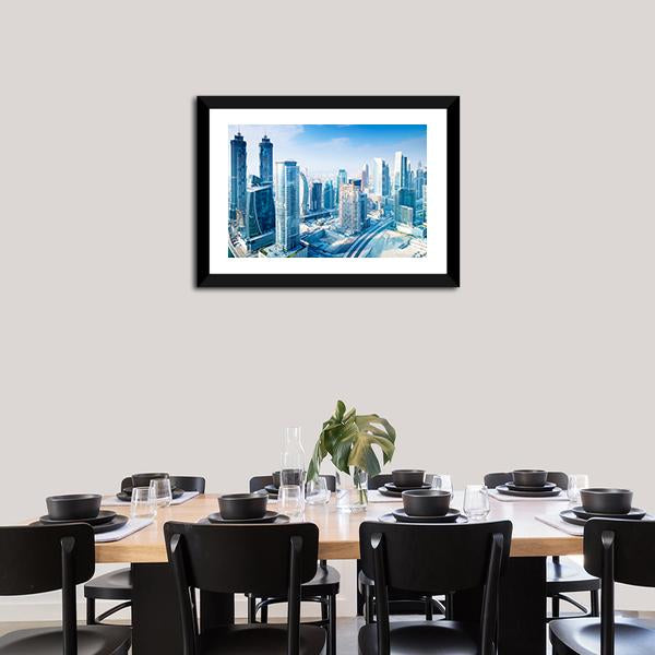 Dubai City Canvas Wall Art-3 Horizontal-Gallery Wrap-25" x 16"-Tiaracle