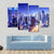 Dubai Downtown Night Scene Canvas Wall Art-4 Pop-Gallery Wrap-50" x 32"-Tiaracle