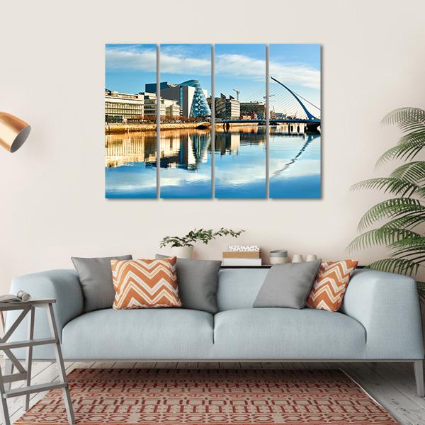 Dublin City Canvas Wall Art-4 Horizontal-Gallery Wrap-34" x 24"-Tiaracle