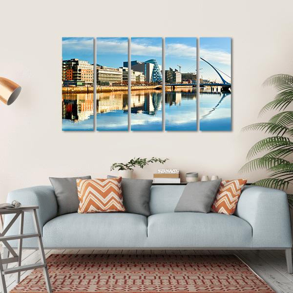 Dublin City Canvas Wall Art-5 Horizontal-Gallery Wrap-22" x 12"-Tiaracle