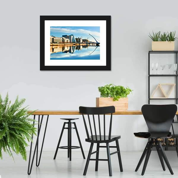 Dublin City Canvas Wall Art-5 Horizontal-Gallery Wrap-22" x 12"-Tiaracle