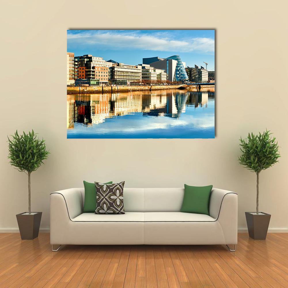 Dublin City Canvas Wall Art-1 Piece-Gallery Wrap-48" x 32"-Tiaracle