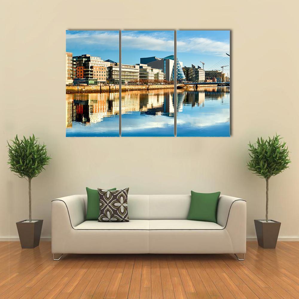 Dublin City Canvas Wall Art-3 Horizontal-Gallery Wrap-37" x 24"-Tiaracle